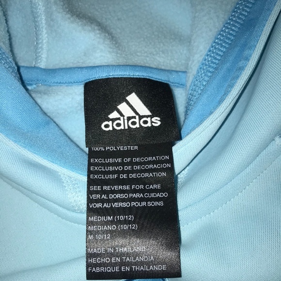 Adidas warm hooded sweat shirt Kids M (10-12) - Picture 6 of 8
